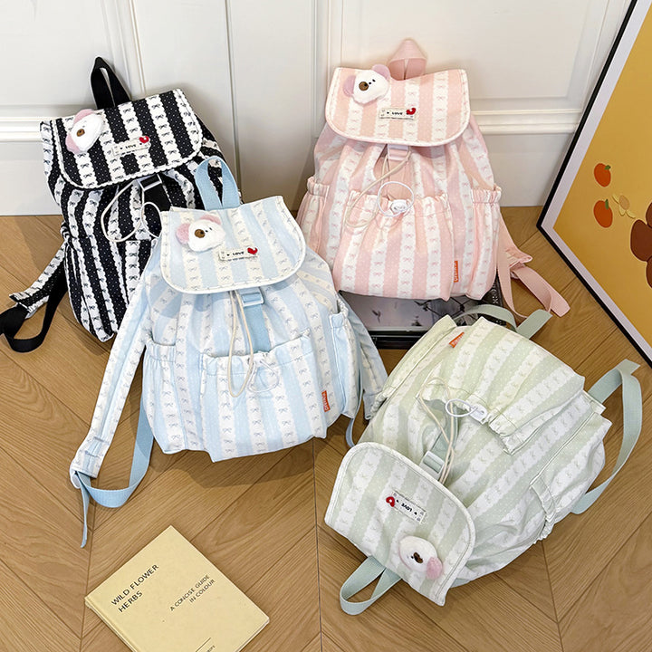 Fashionable Drawstring Closure Backpack Bowlift