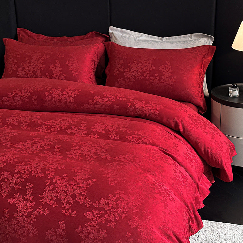 Elegant Floral Patterned Luxury Duvet Cover Set