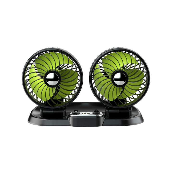 Dual-Head Portable Car Ventilation Fan Bowlift