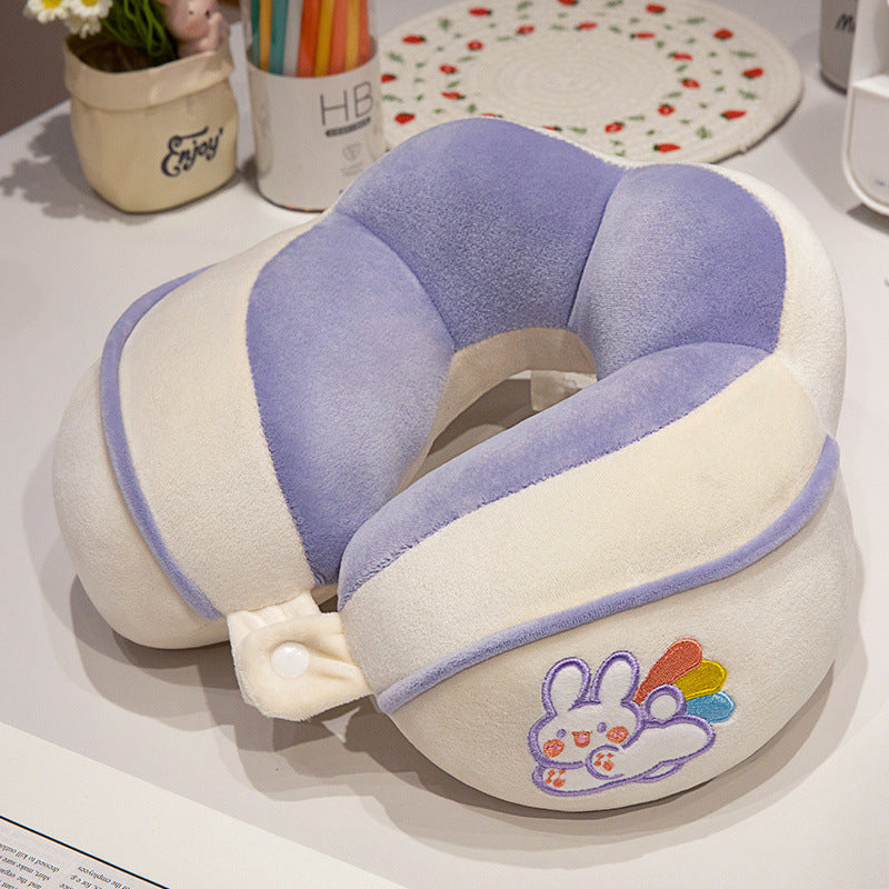 Ergonomic neck pillow with panda motif Bowlift