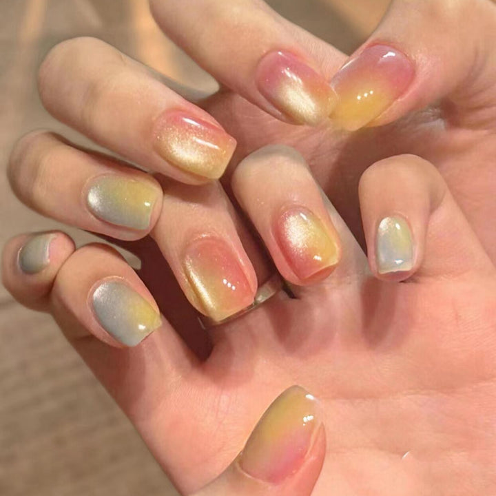 Ombre Effect Press-On Nail Set Bowlift