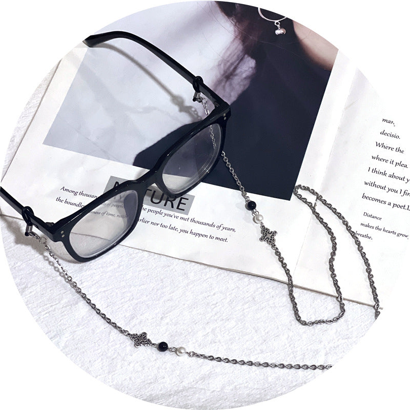 Decorative Metal Chain Eyewear Holder Bowlift