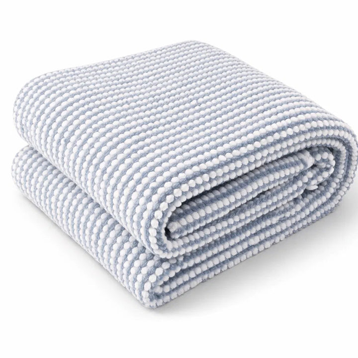 Women Cozy Textured Blanket with Alternating Pattern Bowlift