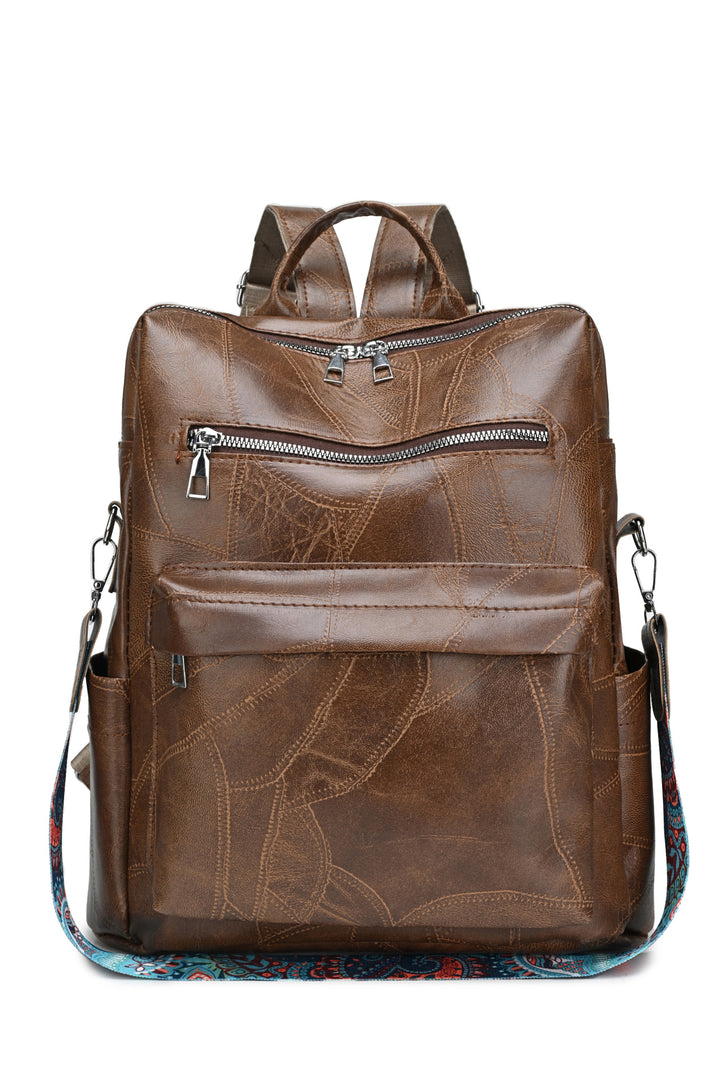 Stylish Leather Backpack Bowlift