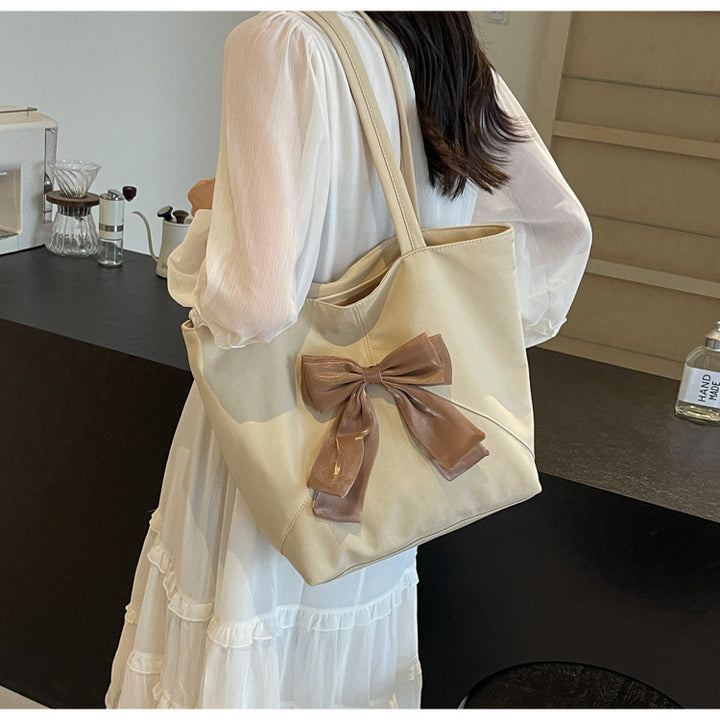 Elegant Bow Detail Tote Bag Bowlift