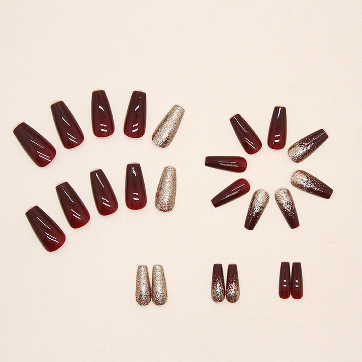 Elegant Glittering Nail Art Design Bowlift