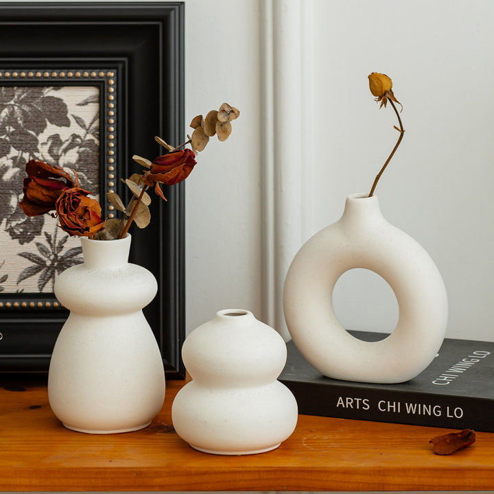 Artistic Abstract Ceramic Vase Set