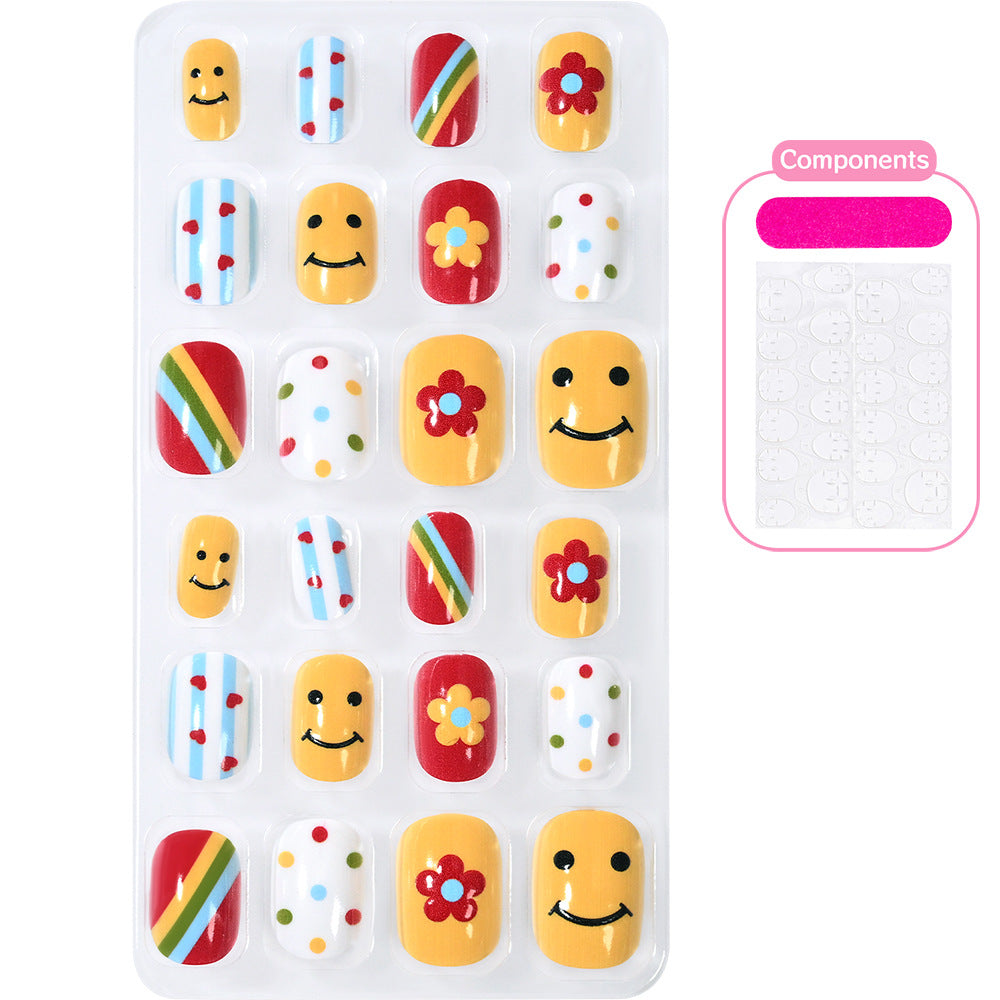 Creative Cartoon-Themed Press-On Nail Collection Bowlift