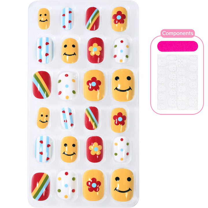 Creative Cartoon-Themed Press-On Nail Collection Bowlift