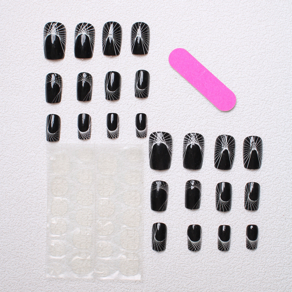 Geometric Patterned Press-On Nails Bowlift