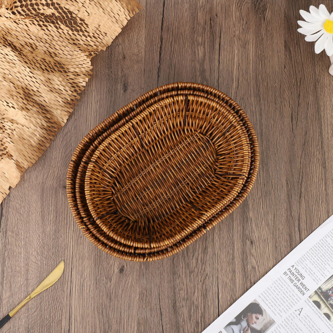Natural Woven Serving Tray Bowlift