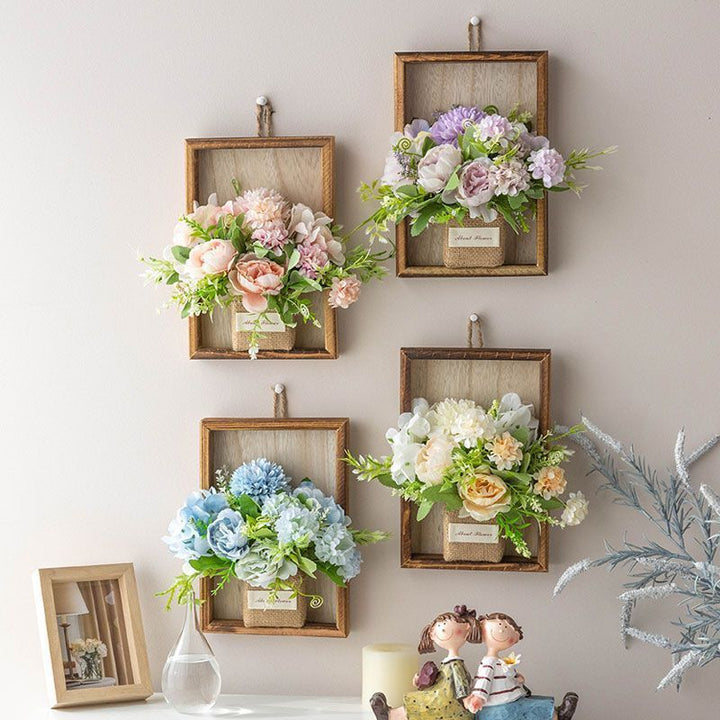Decorative Wall-Mounted Floral Arrangement