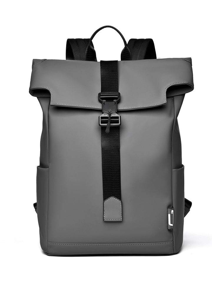 Modern Waterproof Roll-Top Backpack Bowlift