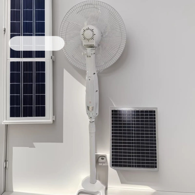 Unisex Solar-Powered Stand Fan with Modern Design and Efficient Air Circulation Bowlift