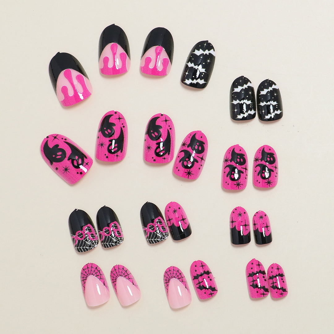 Artistic Abstract Press-On Nail Set Bowlift