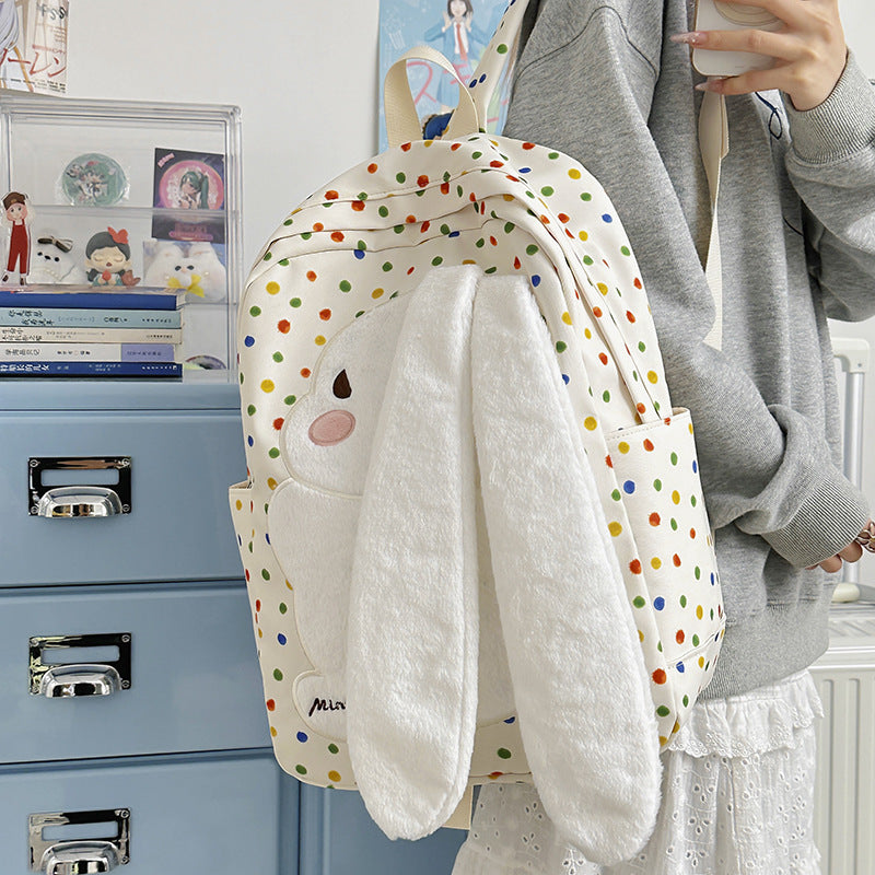Adorable Plush Bunny Backpack Bowlift