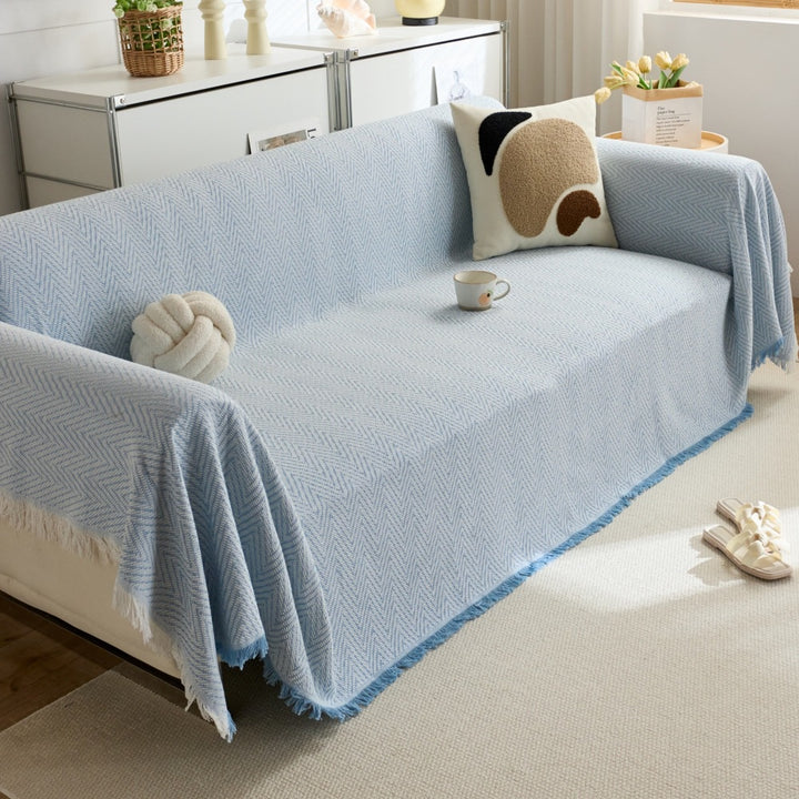 Stylish Herringbone Throw Blanket
