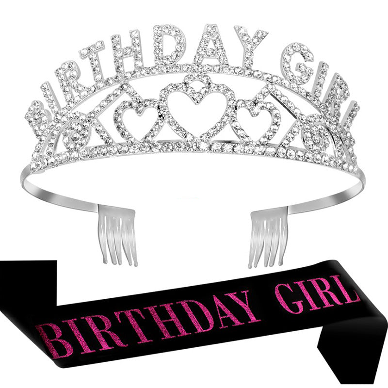 Ladies Glittering Birthday Crown Bowlift