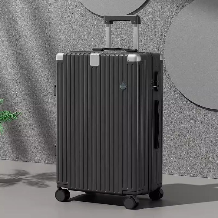 Women's Stylish Textured Spinner Luggage Bowlift