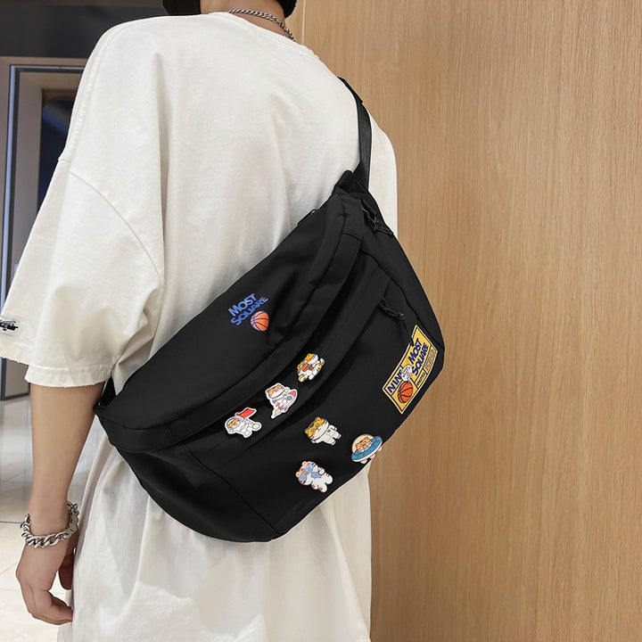 Casual Shoulder Bag With Playful Design Bowlift