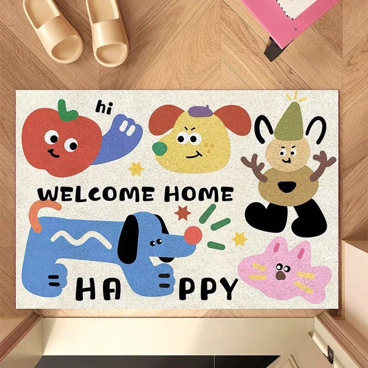 Fun Cartoon-Themed Welcome Mat Bowlift