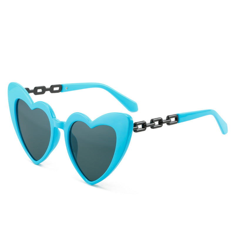 Women Heart-shaped Sunglasses Bowlift