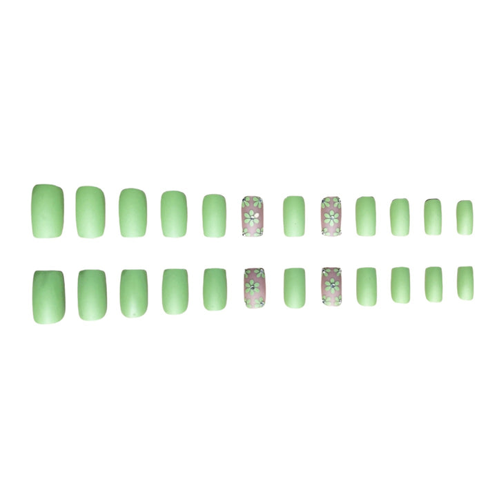 Floral Design Press-On Nails Bowlift