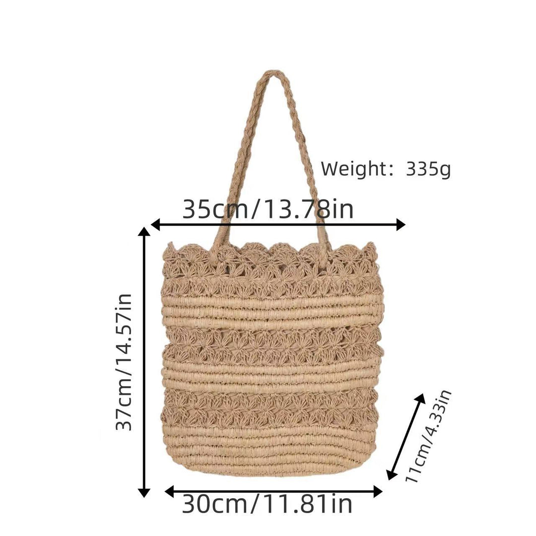Straw handbag Bowlift