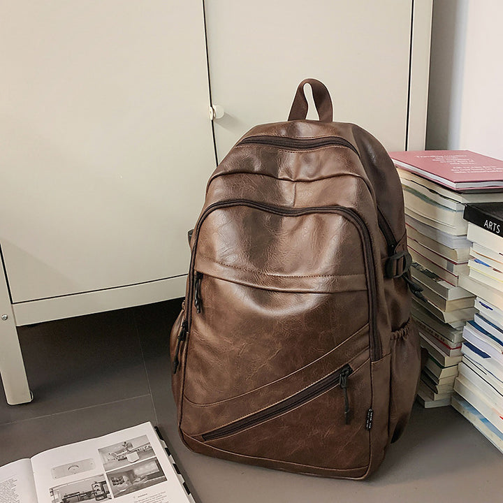 Premium Leather Laptop Backpack Bowlift