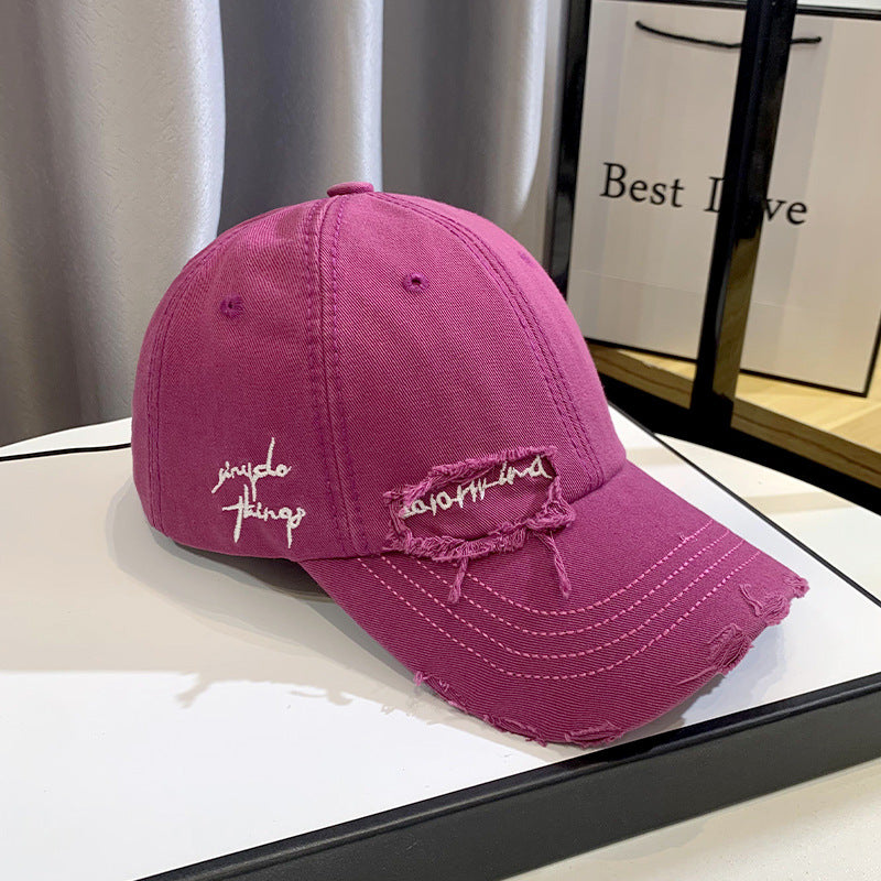 Unisex Distressed Graphic Baseball Hat Bowlift