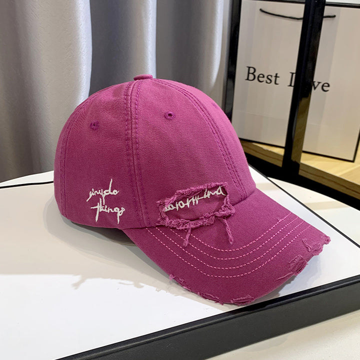Unisex Distressed Graphic Baseball Hat Bowlift