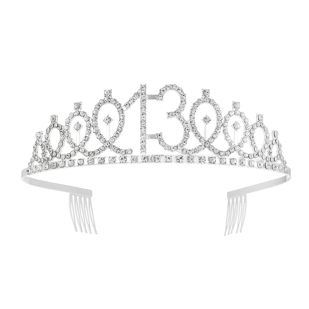 Women's Crystal-Embellished Tiara with Elegant Design Bowlift