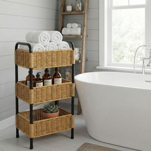 Practical Bathroom Shelf Bowlift