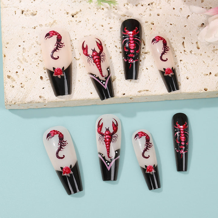 Creative artificial nails in spooky design Bowlift