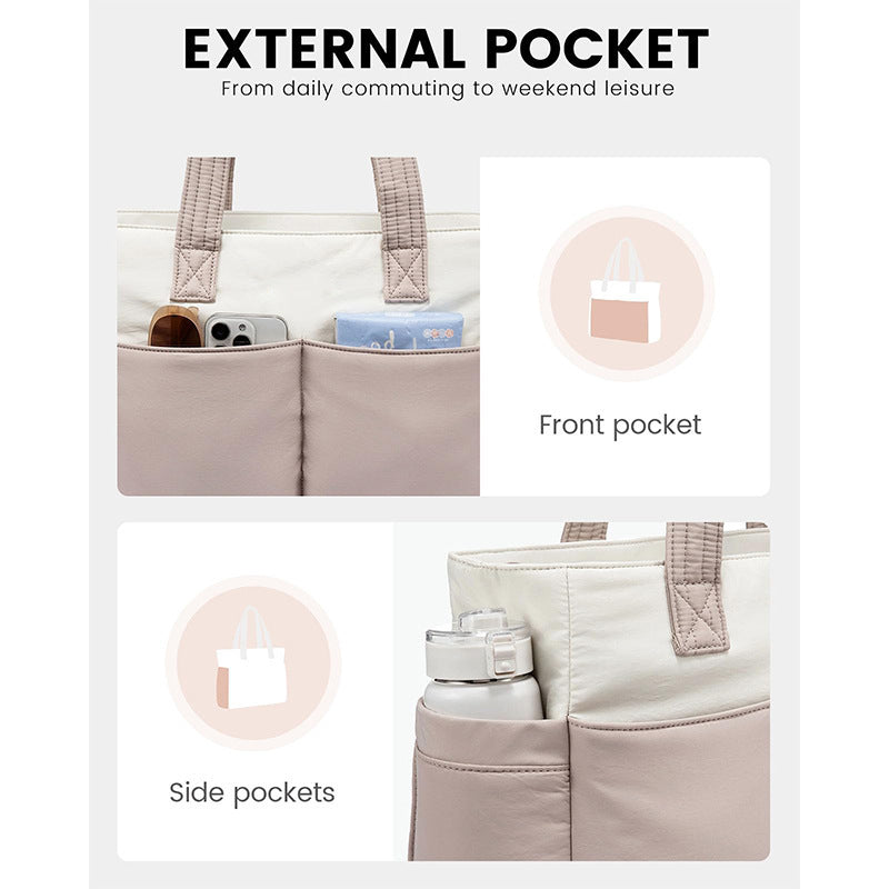 Stylish tote bag with versatile compartments Bowlift