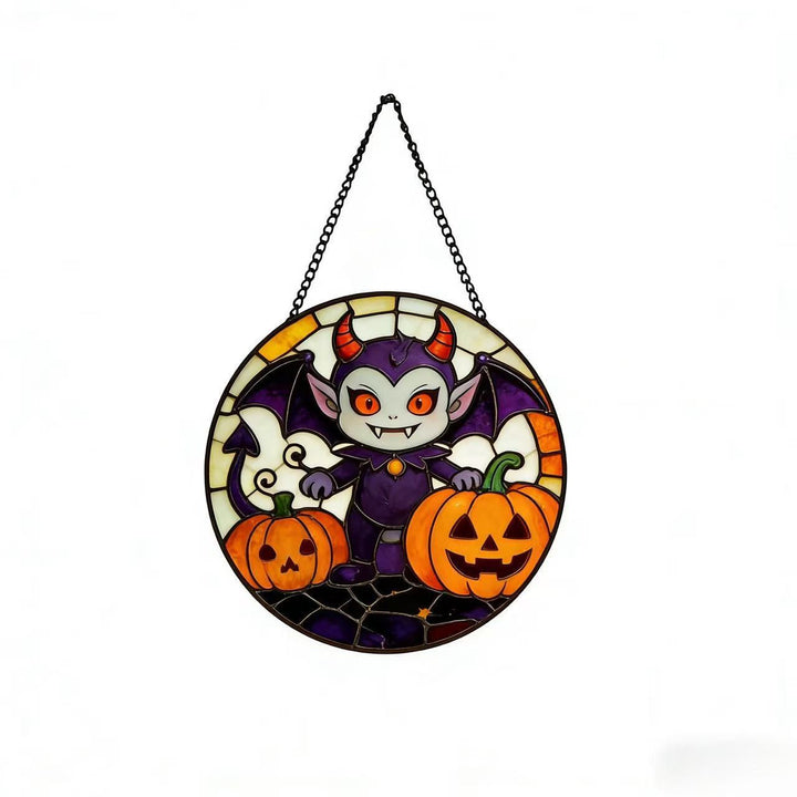Decorative Skull Stained Glass Wall Art Bowlift