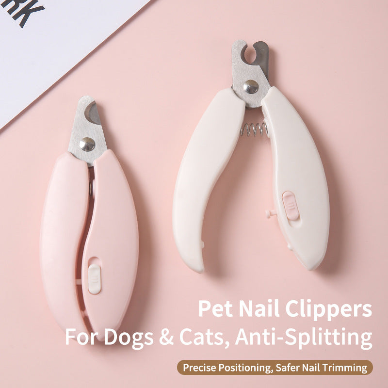 Ergonomic pet nail clippers with safety stop Bowlift