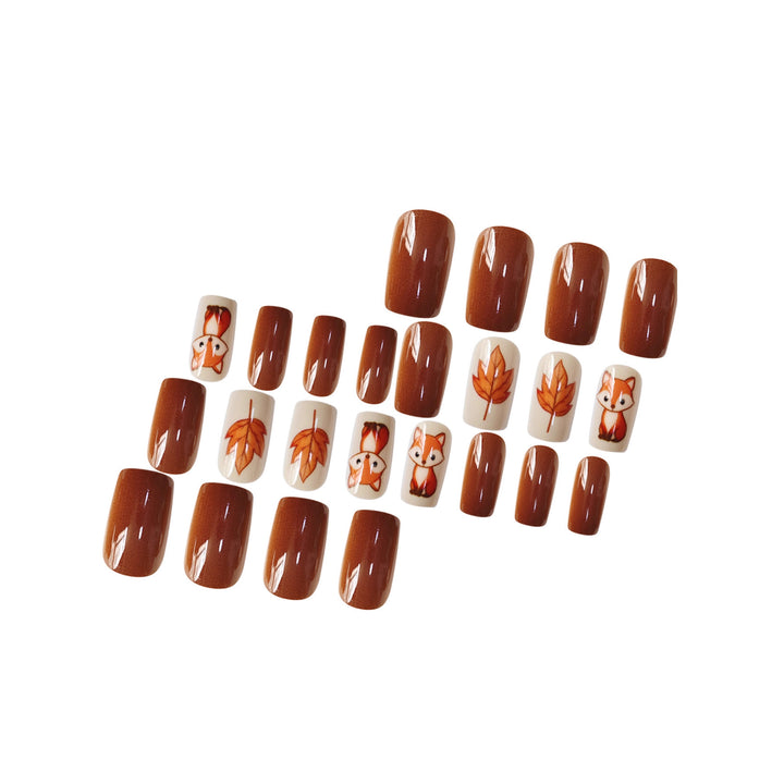 Decorative Glittery Star-Accented Press-On Nail Set Bowlift