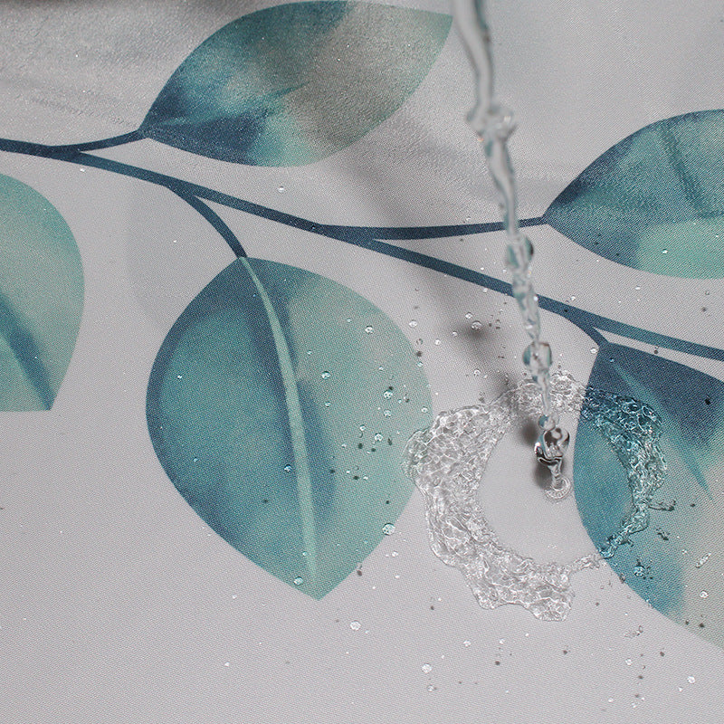 Women's Botanical-Themed Shower Curtain Bowlift