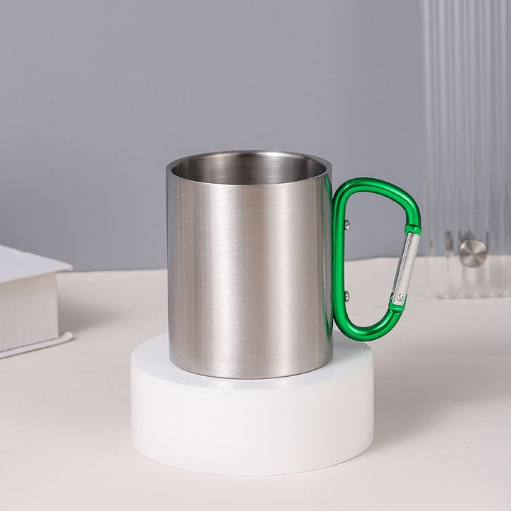 Women's Stainless Steel Coffee Mug with Carabiner Handle Bowlift