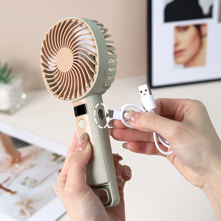 Unisex Rechargeable Smart Handheld Cooling Fan Bowlift