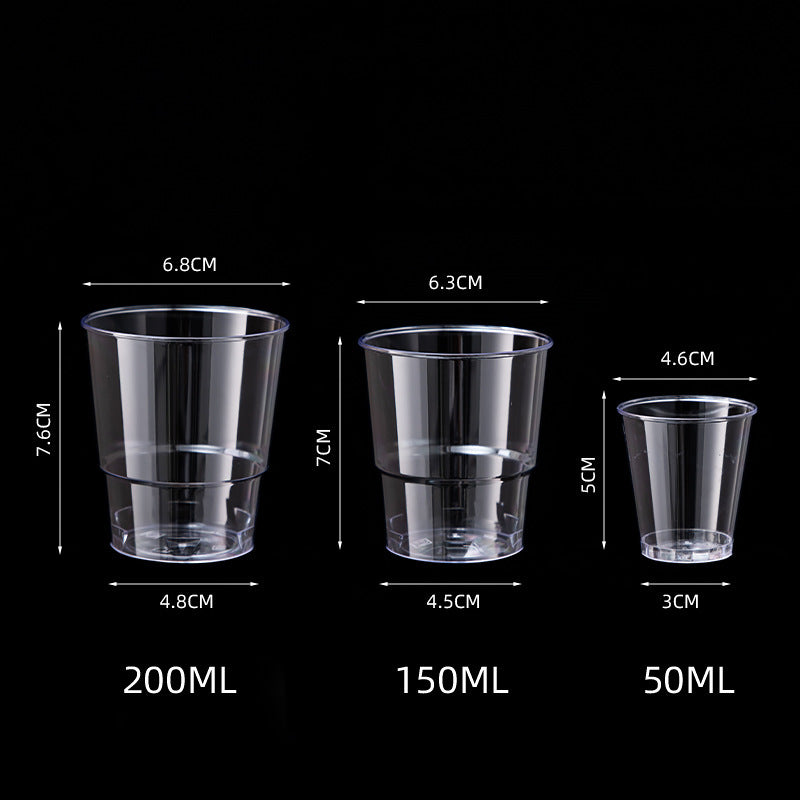 Unisex Disposable Transparent Drinking Cups Bowlift