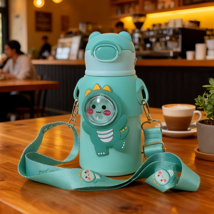 Women’s insulated bottle with practical carrying strap and cute design Bowlift