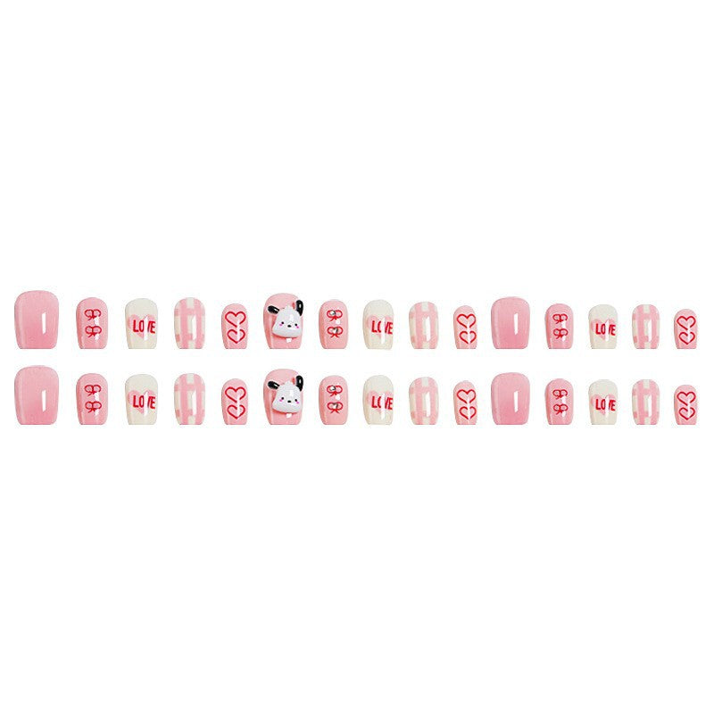 Creative nail art set with modern heart designs Bowlift