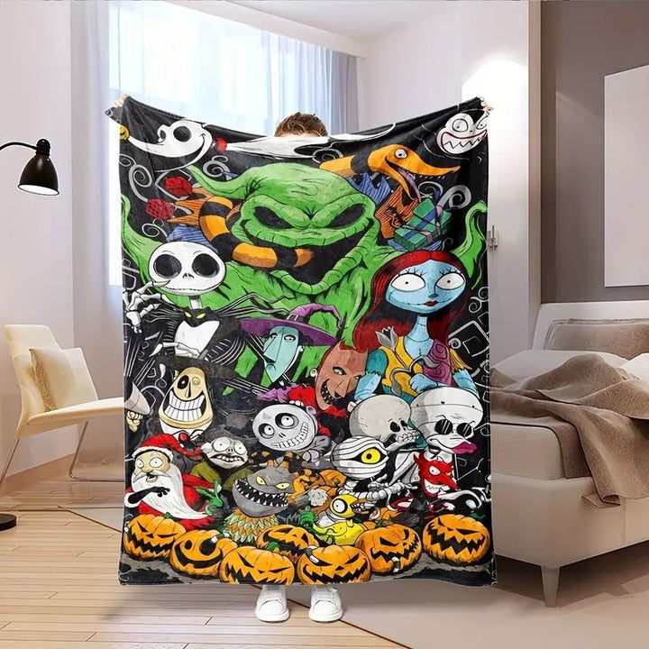 Holiday-Themed Fleece Throw Blanket
