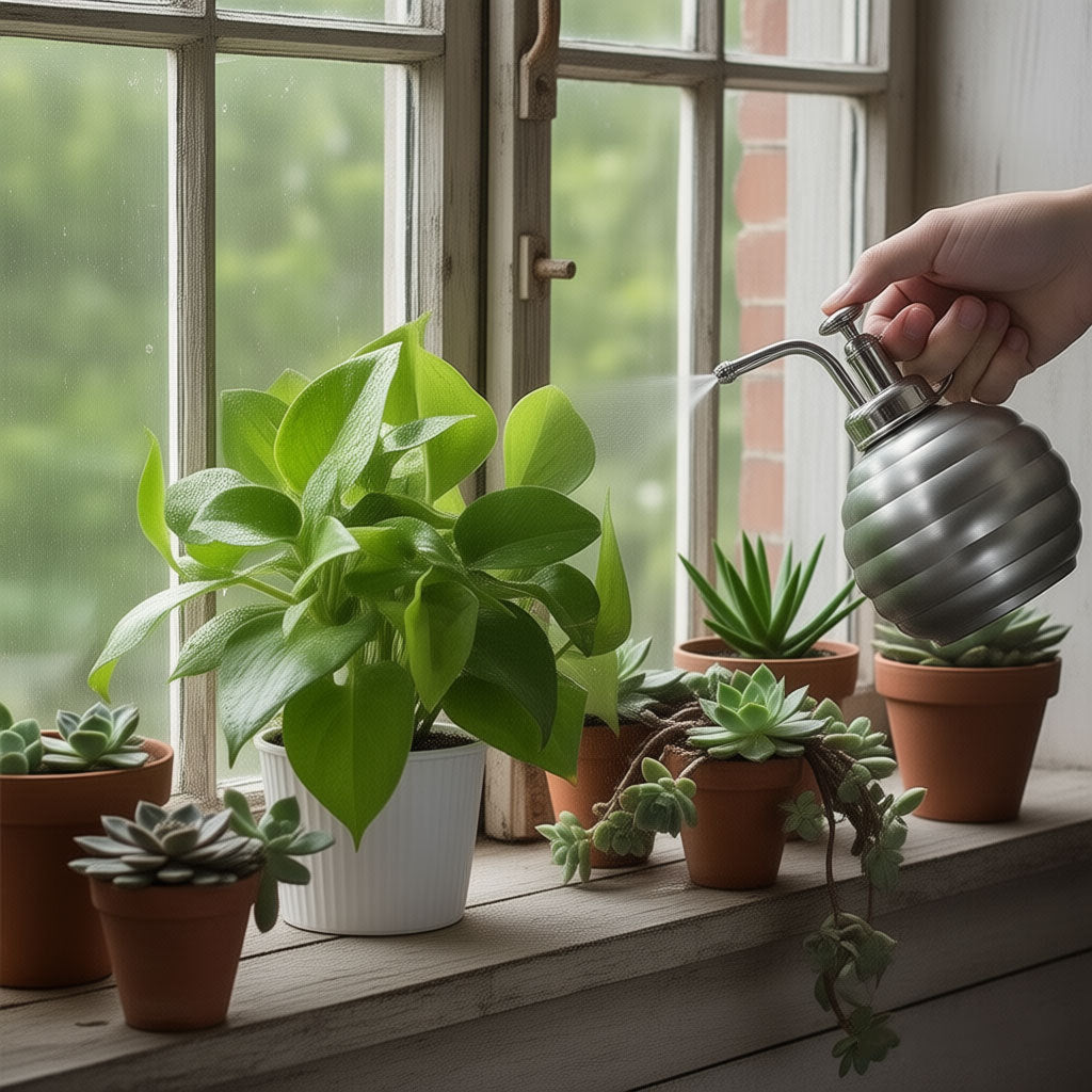 Artisanal Stainless Steel Watering Can