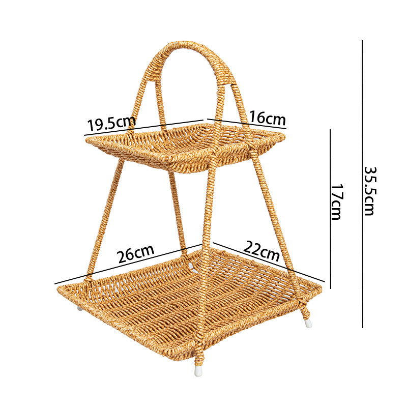 Women Handcrafted Storage Basket with Round Design Bowlift