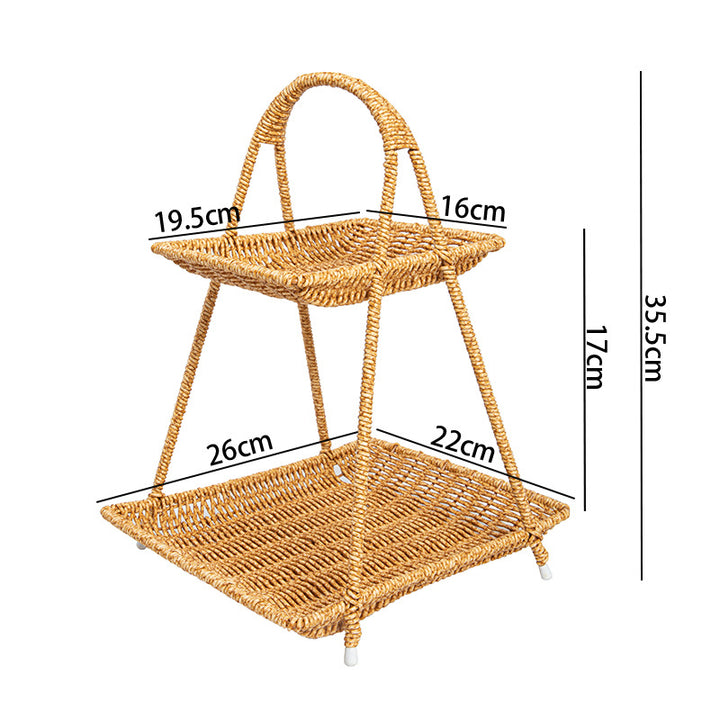 Women Handcrafted Storage Basket with Round Design Bowlift