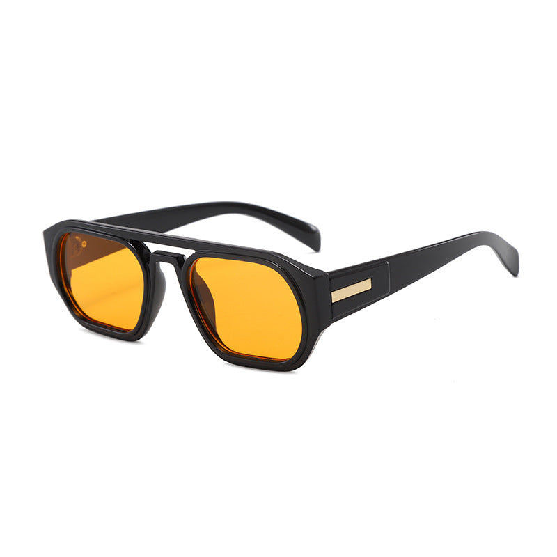 Women’s fashionable rectangular glasses with elegant metal accent Bowlift