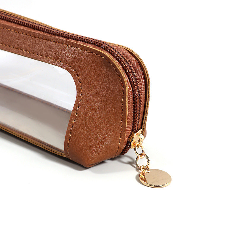 Stylish Leather Pencil Case Bowlift